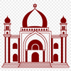 Traditional Synagogue Architecture Illustration A detailed vector illustration of a synagogue building featuring traditional architectural elements.
