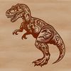 Free Tyrannosaurus Rex Clipart A detailed illustration of a Tyrannosaurus Rex, a prehistoric dinosaur from the Mesozoic era.