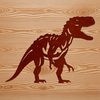 Dinosaur Clip Art Vector Design A large, carnivorous dinosaur with sharp teeth, inspired by prehistoric species like the Tyrannosaurus Rex.