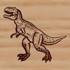 Large Carnivorous T Rex Vector Art A detailed illustration of a large carnivorous t rex dinosaur from the Mesozoic era.