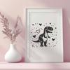 Stunning T Rex - Glowforge SVG