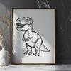 Beautiful T Rex - Sublimation SVG