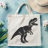 A Prehistoric Marvel: Detailed T Rex Vector Graphic An SVG vector graphic representation of a full-body T rex dinosaur design.