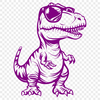 Unique T Rex Wearing Glasses