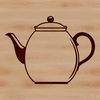 Vintage Teapot Illustration A detailed illustration of a classic teapot design made from vector shapes.
