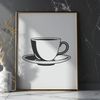 Beautiful Teacup Design A traditional teacup design featuring delicate handles and a rounded body.