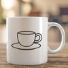 Simple Teacup Vector Illustration A minimalist design of a teacup, ideal for clip art and vector graphics.