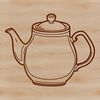 Teapot Illustration Vector Graphic Illustration of a teapot with a spout and handle, designed as a vector graphic.