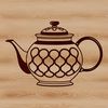 Beautiful Vector Teapot Illustration Vector illustration of a teapot, perfect for digital crafting and DIY projects.
