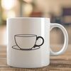 Tea Time Icon A simple, scalable vector graphic teacup illustration suitable for various design applications.