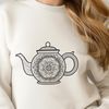Free SVG Clip Art Tea Container A digital illustration of a teapot in vector format.