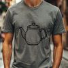 A Free Printable Teapot Illustration A stylized illustration of a teapot, perfect for cutting out with a Cricut or laser cutter.