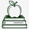A digital illustration of an open book with the Apple logo on its cover, suitable for educational and professional settings.