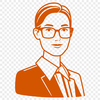 Beautiful Female Teacher Illustration A professional illustration of an adult woman in a teaching role, suitable for educational purposes.