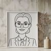 A vector graphic representation of a teacher, ideal for use in educational settings or as a design element.
