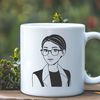 Teacher Icon Design An illustration of a female teacher in a professional setting, suitable for use in educational materials and vector designs.