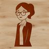 Educational Vector Graphic - Teacher Figure An educational vector graphic featuring a teacher figure with a supportive and instructive expression.