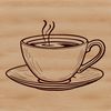 Elegant Tea Cup Design A detailed vector illustration of a traditional tea cup with intricate design elements.
