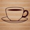 SVG Clip Art Teacup Design A digital illustration of a teacup, suitable for various design applications including vector art and clip art.
