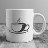 Beautiful SVG Tea Cup Clip Art A simple teacup illustration in vector format.