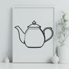 Simple Teapot Clip Art SVG A simple vector illustration of a teapot, ideal for personal or commercial projects.