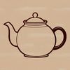 Free Vector Tea Container Design A detailed illustration of a teapot made from vector graphics.