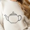 Teapot Silhouette in Simple Vector Shapes A minimalist design of a teapot made from simple vector shapes.