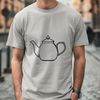 Beautiful Free Vector Tea Set Design A detailed illustration of a teapot designed as a vector graphic.