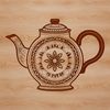Tea Time Design Element An SVG design element featuring a classic teacup container.