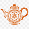 Vector Teacup Design Free Download A simple vector teapot design suitable for digital cutting machines like Cricut or laser cutters.
