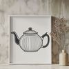 Traditional Teapot Design A traditional teapot with a spout and handle, designed as vector art.