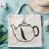 Free Vector Art of a Teapot A simple illustration of a teapot with spout and handle, suitable for use in digital design projects.