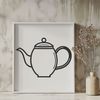 Free Vector Tea Pot A simple, digital illustration of a teapot for various uses such as clip art or vector design.