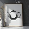 Tea Time Teapot Illustration A decorative teapot designed as vector art for various uses.