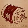 A detailed illustration of a motor, highlighting its mechanical components.