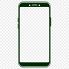 Sleek Phone Vector Artwork A digital illustration of a modern mobile phone with sleek design features.