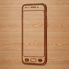Sleek Smartphone Design in Vector Format A sleek smartphone design represented in vector format.