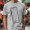 A vector representation of a mobile phone device with clean lines and detailed design elements.