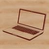 Computer Illustration for Vector Graphics A detailed illustration of a computer, suitable for vector graphics and digital design projects.
