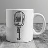 Digital Icon Mic A high-quality digital icon of a microphone in vector format.
