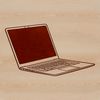 Minimalist Digital Device Icon Digital device design with clean lines and simple shapes