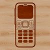 Modern Mobile Device Vector Art A modern mobile phone depicted in vector form.