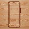 Simple Phone SVG Design for Graphic Use Simple digital representation of a smartphone in SVG format.