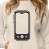 Sleek Phone Graphics A vector illustration of a modern smartphone with sleek design features.