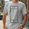 A 2D vector illustration of a modern smartphone with sleek design elements.