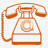 Free Vector Telephone Symbol A simple telephone icon created as a vector graphic.