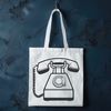 Clean Phone Icon in Vector Format Telephone icon in a clean vector design format.
