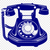 Detailed Phone Design SVG File A detailed illustration of a modern telephone with various features.