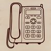 Illustrated Telephone Design Illustration of a telephone with vector design elements suitable for digital use.