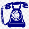 Free Phone SVG Design A simple telephone icon designed as a vector graphic.